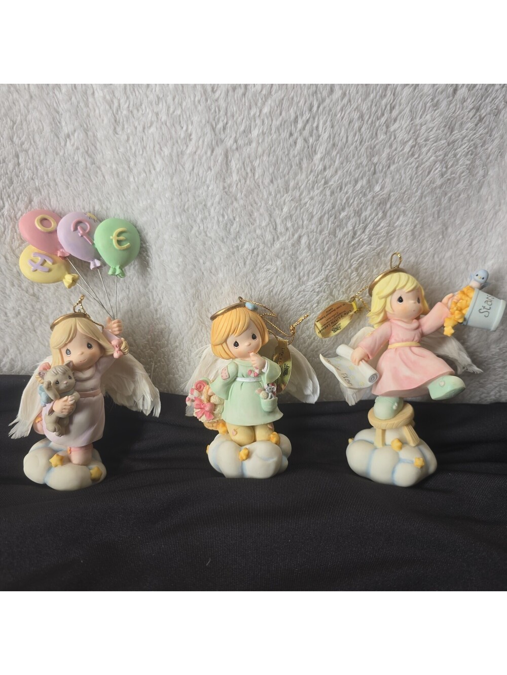 Precious Moments Life's Little Lessons 3pc set Ornaments - Bradford Editions2000